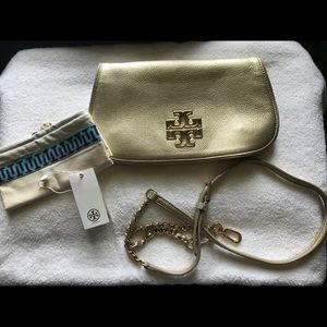 Gold Tory Burch Crossbody Bag